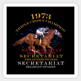 1973 Triple Crown Champion Secretariat design Sticker